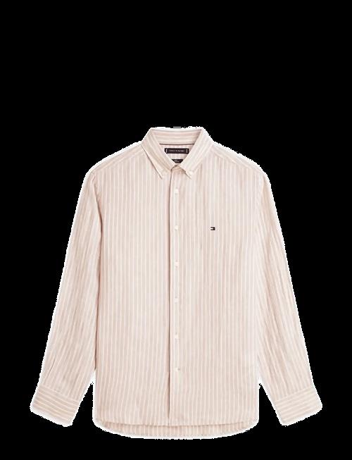 Tommy Hilfiger | Linen Bengal Stripe Rf Shirt | M