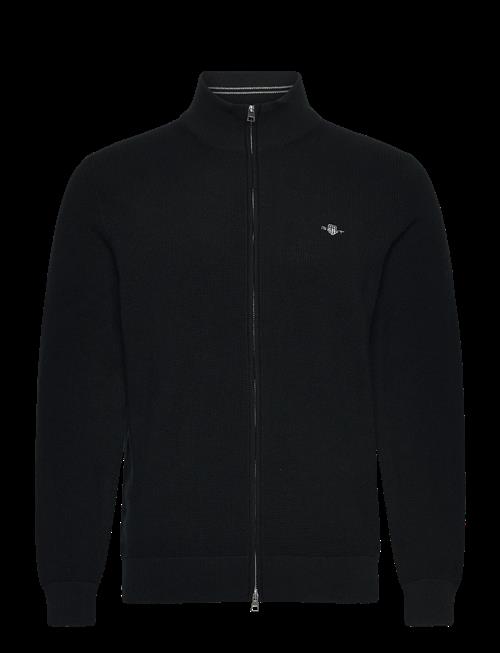 Gant | Waffle Knit Zip Cardigan | M