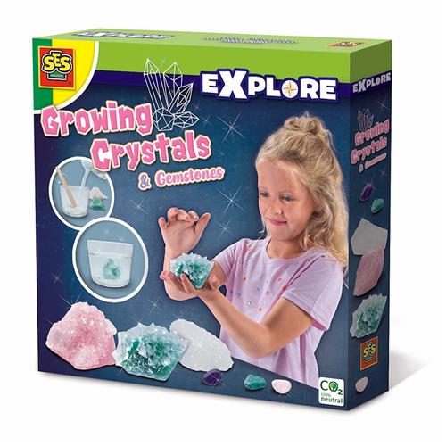 SES Creative Growing Crystals And Gemstones Blue One Size  Blå  One Size 8-12 Years Drenge, Piger