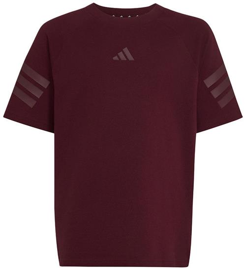 adidas Performance T-shirt - J FI 3S - Maroon/Maroon