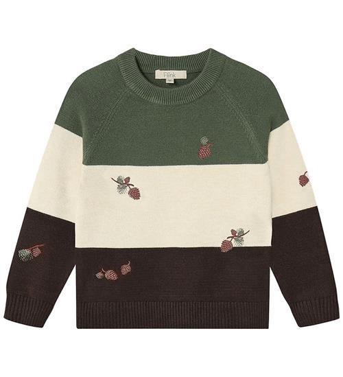 Fliink Bluse - Strik - Benna Pinecone - Beetle/Sandshell/ Coffee