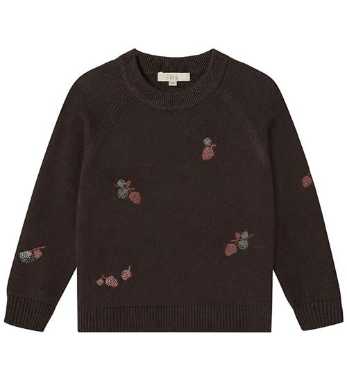 Fliink Bluse - Strik - Benna Pinecone - Coffee Bean