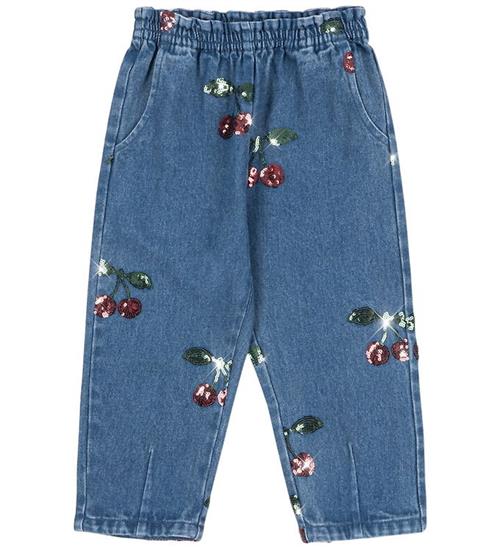 Konges Sløjd Bukser - Denim - Magot - Cherry Sequin