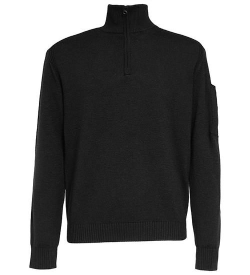 C.P. Company Bluse m. Lynlås - Strik - Sort