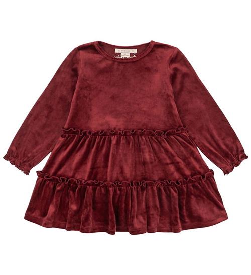Konges Sløjd Kjole - Velour - Jingle - Red Dahlia