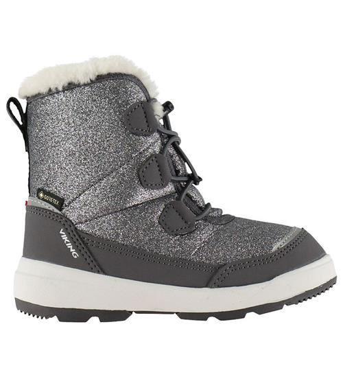 Viking Vinterstøvler - Rex - Toasty - Dark Grey m. Glimmer
