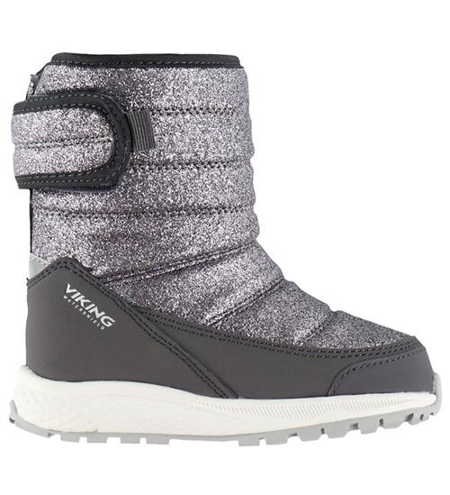 Viking Vinterstøvler - Tex - Equip - Dark Grey m. Glimmer