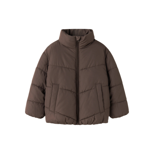 NAME IT Puffer Jakke Forty Seal Brown