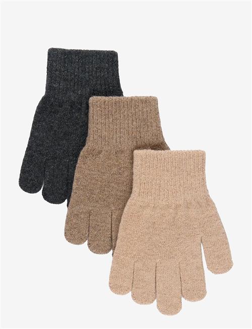 mikk-line | Magic Gloves 3 Pack W. Lurex | 4-7Y