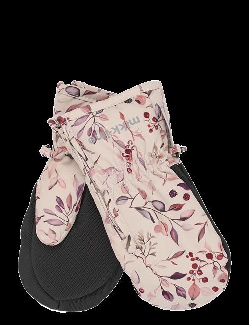 mikk-line | Polyester Mittens Aop W. Zip | 122/128