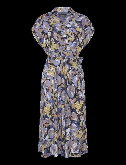 Lauren Ralph Lauren | Floral Belted Crepe Dress | 44