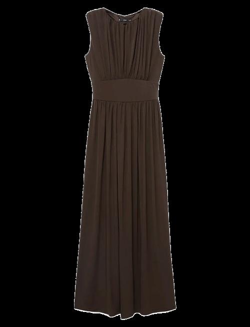 Mango | Ruched Long Dress | M