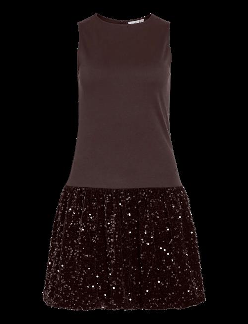 Vila | Vibelieve S/S Mix Sequins Dress/1/Pty/Ka | XXL