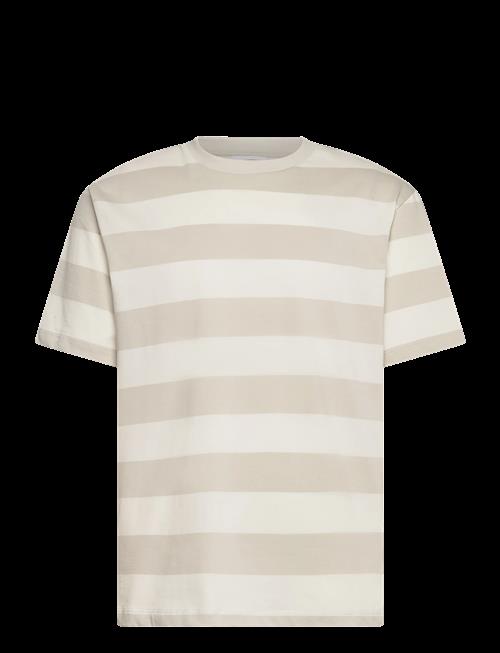 Lindbergh | Striped Oversized O-Neck Tee S/S | M