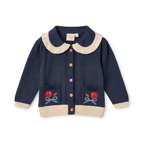 Flöss Bianca Cardigan New Navy  New Navy 98 cm  Marineblå  98 cm  Drenge, Piger
