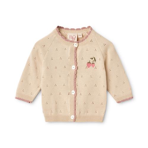Flöss Audrey Cardigan Soft white  Soft white 86 cm  Hvid  86 cm  Drenge, Piger