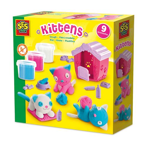 SES Creative Dough  Kittens Yellow One Size  Gul  One Size 3-6 Years Drenge, Piger