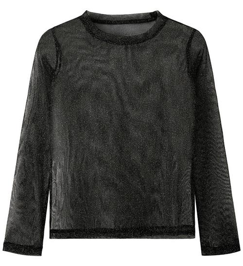 Name It Bluse - Mesh - NkfReglitter - Black
