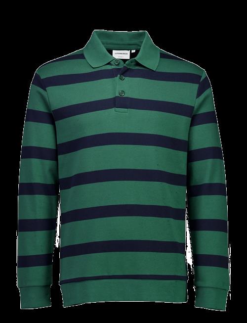 Lindbergh | Striped Polo Sweatshirt L/S | XXXL