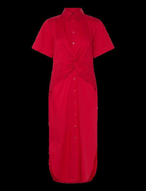 Lauren Ralph Lauren | Twist-Front Cotton-Blend Shirtdress | 38