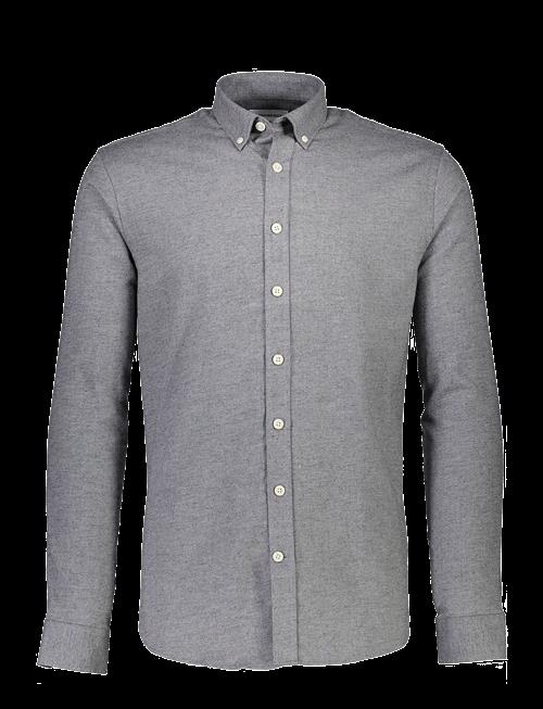 Lindbergh | Mélange Brushed Shirt L/S - Regular | XXL