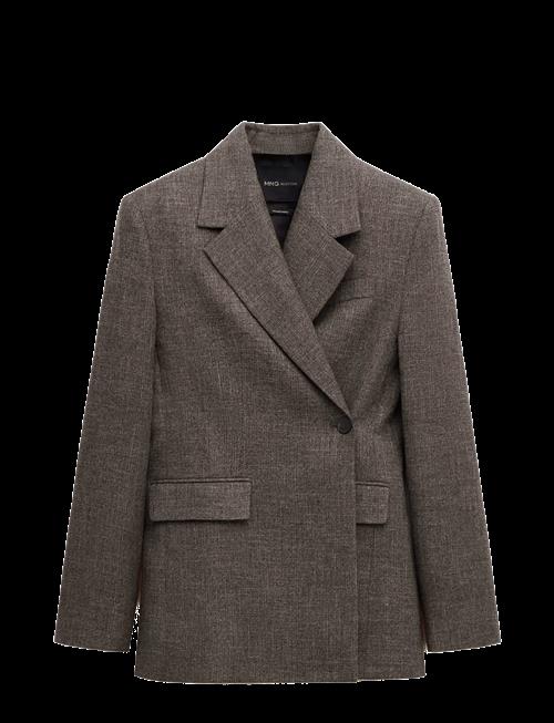 Mango | Herringbone Double-Breasted Suit Blazer | S