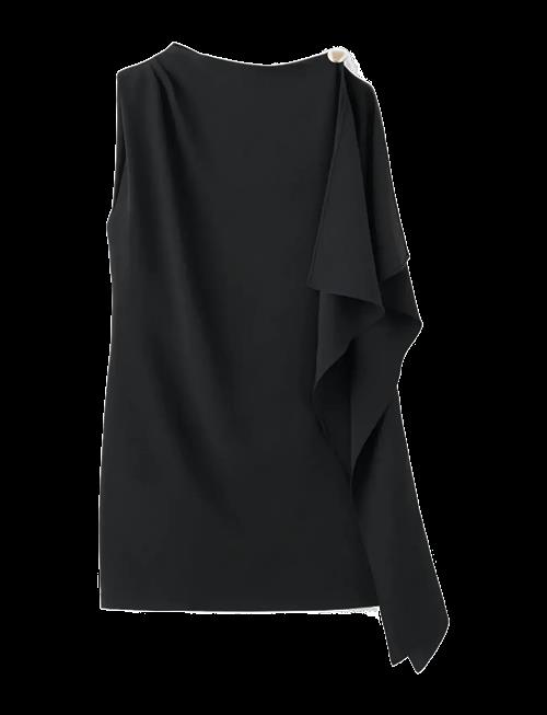 Mango | Short Asymmetrical Sleeve Dress | S