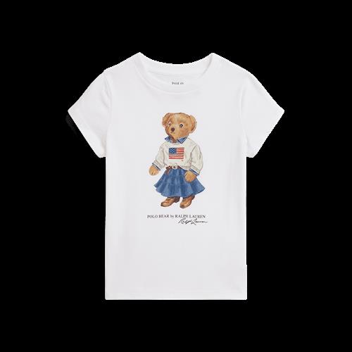 Ralph Lauren Polo Bear T-shirt White  White 3 Y  Hvid  3 år  Piger