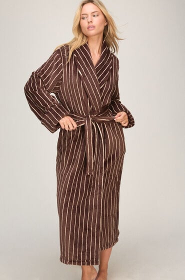 Hunkemöller Badekåbe i blød fleece Brun