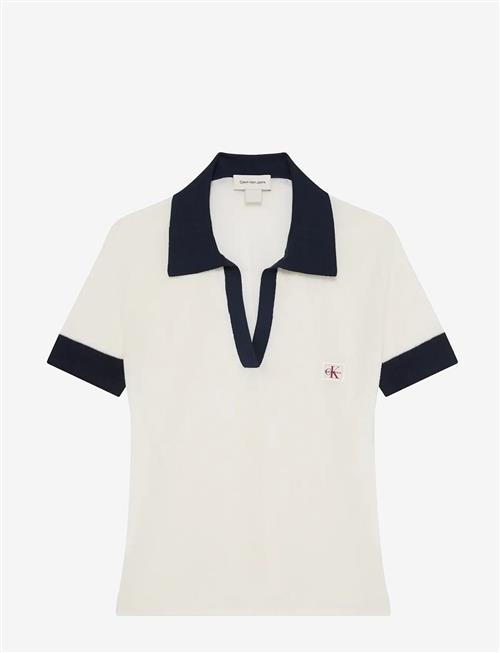 Calvin Klein Jeans | Woven Label Ss Polo | M