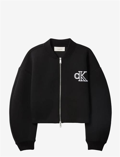 Calvin Klein Jeans | Cropped Sporty Scuba Bomber | L