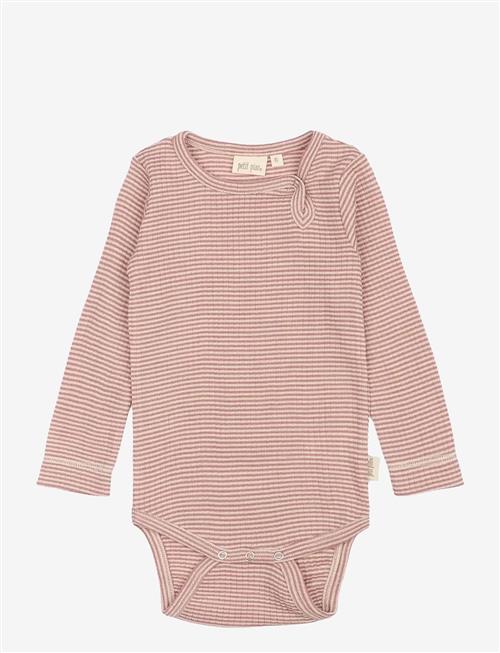 Petit Piao | Ppdante Body L/S Merino Wool Stripe | 74