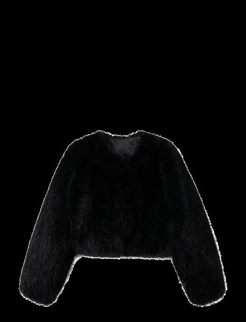 Mango | Faux-Fur Cropped Jacket | M