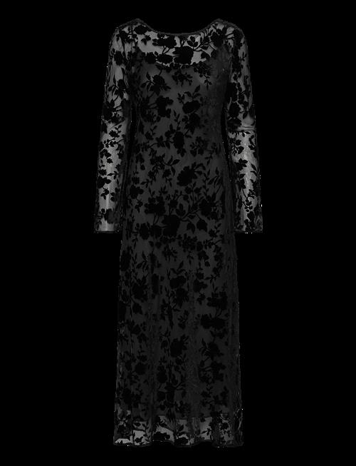 Mango | Floral Jacquard Dress With Bell Sleeves | S