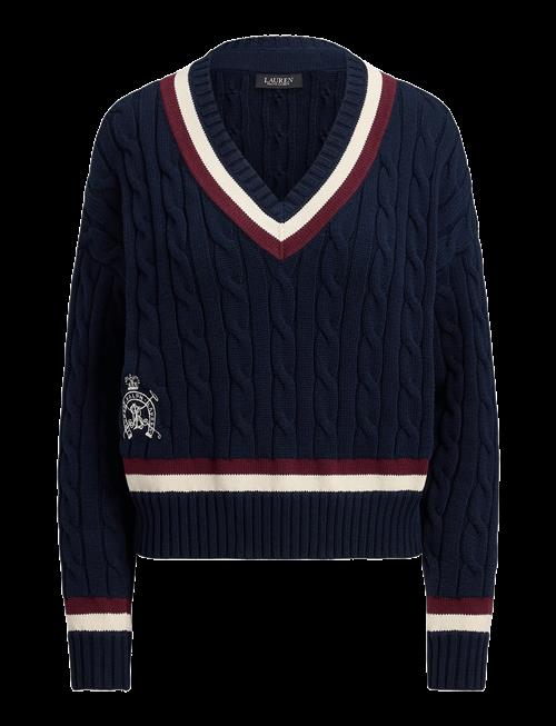 Lauren Ralph Lauren | Cable-Knit Cotton Cricket Sweater | XS