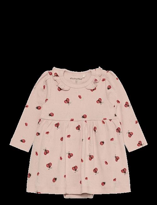 Minymo | Body Dress Ls Aop Rib | 92