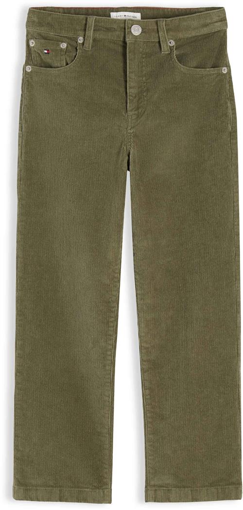 Tommy Hilfiger Cordbukser I Afslappet Pasform Ghost Fern  Ghost Fern 7 Y  Grøn  7 år  unisex