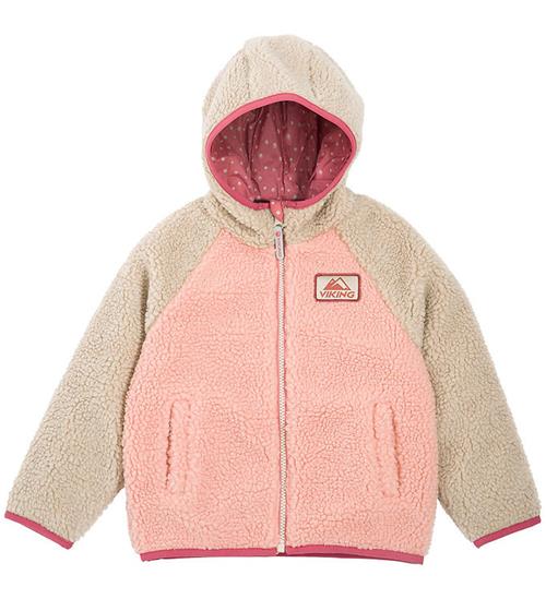 Viking Fleecejakke - Vendbar - Play - Pink/Cement