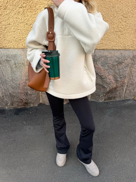 Björn Borg Studio Pile Anorak Hvid, XL