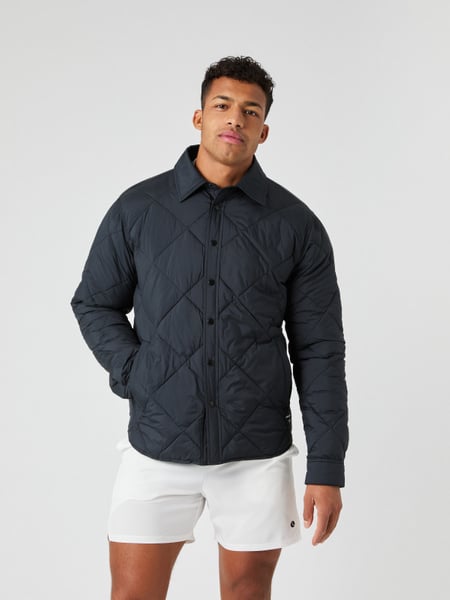Björn Borg Centre Quilted Overshirt Sort, XXL