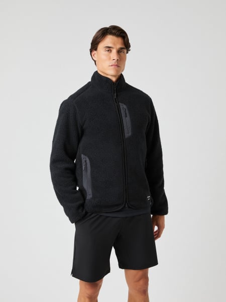 Björn Borg Centre Pile Jacket Sort, XL