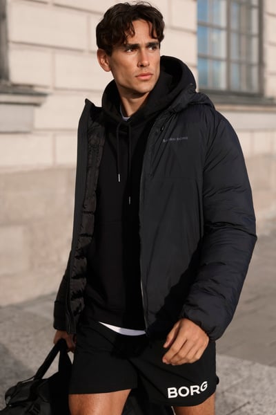 Björn Borg Borg Liner Hood Jacket Sort, M