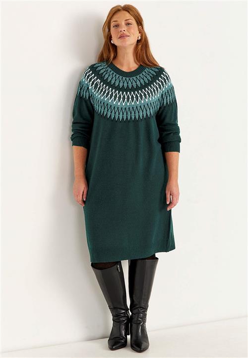Cellbes of Sweden Jacquard-strikket kjole