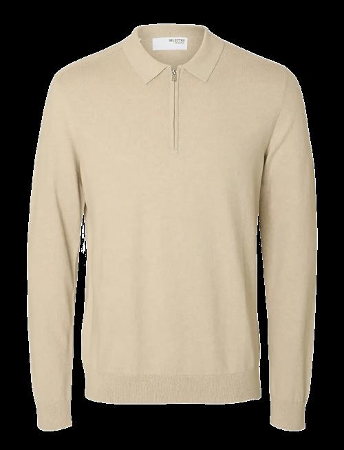 Selected | Slhberg Ls Half Zip Polo Noos | XXL