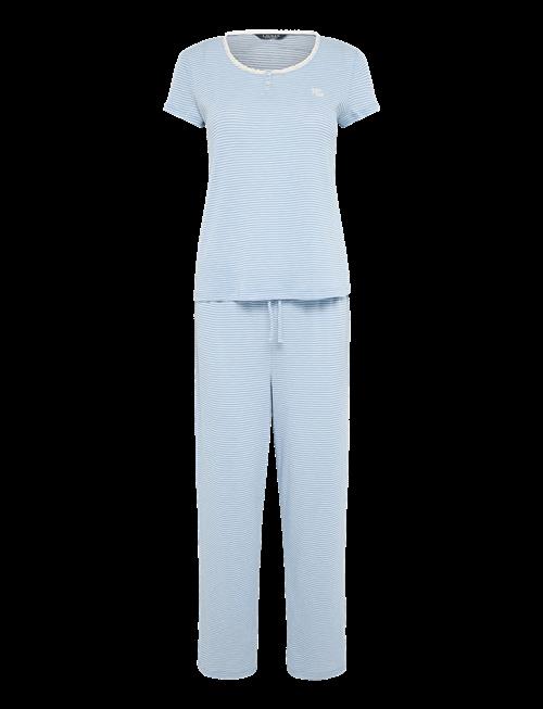 Lauren Ralph Lauren Homewear | Lrl S/S Lace Nk Ankle Pant Pj Set | XS