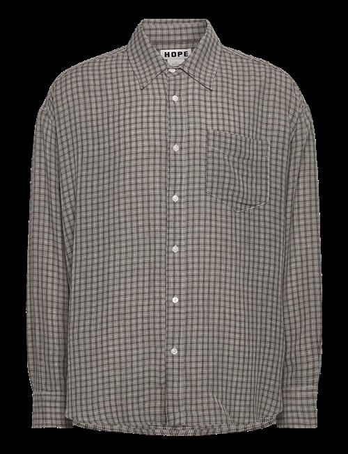 Hope | Room Shirt Soft Grey Check-44 | 48