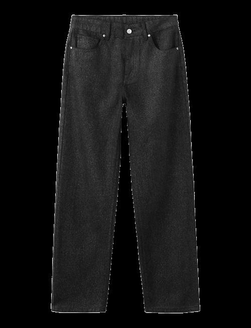 Mango | Shiny Straight-Leg Jeans | 32