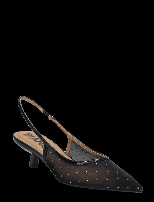 Bianco | Biakristin Kitten Heel Slingback Mesh | 40