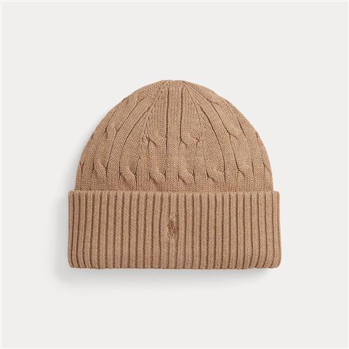 Ralph Lauren Kabel Knit Beanie Camel  Camel S/M  Beige  S/M   Drenge