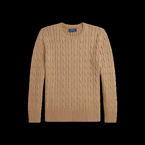 Ralph Lauren Striktrøje Camel Heather  Camel Heather L  Beige  L  Drenge